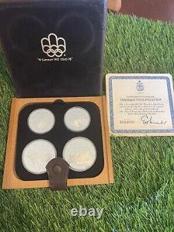 1976 OLYMPIC SILVER PROOF 28 COIN SET MONTREAL CANADA- FULL SET! RARE! Amazing