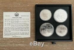 1976 Olympic Summer Games Montreal Silver Presentation Coin Set Mint Complete