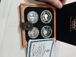 1976 Olympic coin silver proof 28pc set Canada $5 & $10 dollar with certifcate