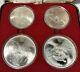 1976 Proof 92.5% Silver Montreal Olympic Games Series Iv Set Of 4 Coins And Case