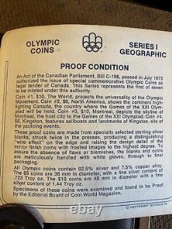 1976 Proof Silver Canadian Montreal Olympic Games 4 Coin Sterling Set