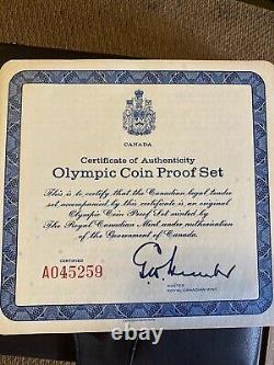 1976 Proof Silver Canadian Montreal Olympic Games 4 Coin Sterling Set