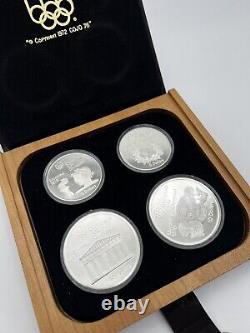1976 Proof Silver Canadian Montreal Olympic Games 4 Coin Sterling Set Series II