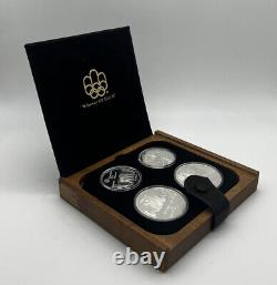 1976 Proof Silver Canadian Montreal Olympic Games 4 Coin Sterling Set Series VI