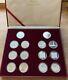 1976 Silver Innsbruck, Austria Winter Olympics 100 Schilling 14 Coin Set 6.89oz