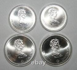 1976 Series III Olympic 4 Coin Sterling Silver Set (4.32) Troy oz
