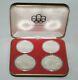 1976 Series Iv Olympic 4 Coin Sterling Silver Set (4.32) Troy Oz