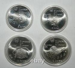 1976 Series IV Olympic 4 Coin Sterling Silver Set (4.32) Troy oz