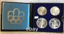 1976 Silver Canadian Montreal Olympic Games 4 Silver Coin Set Series 3
