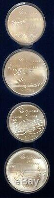 1976 Silver Canadian Montreal Olympic Games Set 28 Coin in original box