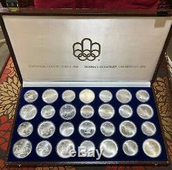1976 Silver Canadian Montreal Olympic Games Set 28 Coin in original box