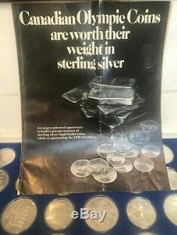 1976 Silver Canadian Montreal Olympic Games Set 28 Coins 30 oz (DFP #68 2/24)