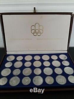 1976 Silver Canadian Montreal Olympic Games Set 28 Coins in original box