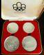 1976 Silver Canadian Montreal Olympics 4 Coin Set Series Ii Olympic Motifs