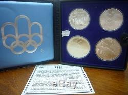 1976 Silver Canadian Montreal Olympics 4 Coin Set Series VII Souvenir Issue