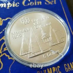 1976 Silver Canadian Montreal Olympics 4 Coin Set Uncirc 4.3oz. 999 pure silver