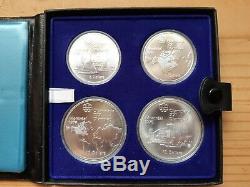 1976 Silver Canadian Montreal Olympics 4-coin Set Series I
