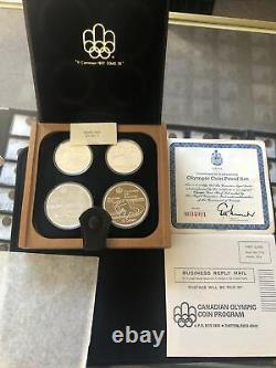 1976 canada montreal olympic silver coin set 4 silver coins ENN Coins