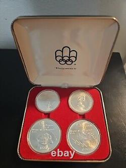 1976 canadian montreal olympic silver coin set