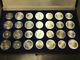 1976 Montreal Olympic Coin Set Complete 28 Coin Set Sterling Silver
