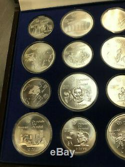 1976 montreal Olympic Coin Set Complete 28 Coin Set sterling silver