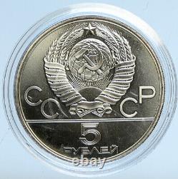 1977 MOSCOW 1980 Russia Olympic KIEV CITY VINTAGE BU Silver 5 Ruble Coin i113074