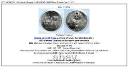 1977 MOSCOW 1980 Russia Olympics LENINGRAD Old BU Silver 5 Ruble Coin i113072