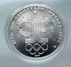 1977 Moscow 1980 Russia Olympics Rings Globe Silver Old 10 Rouble Coin I85843