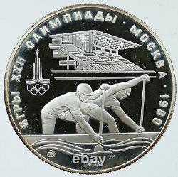 1978 MOSCOW 1980 Russia Olympics Rowing Crew Proof Silver 10 Ruble Coin i116711