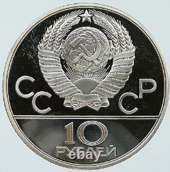 1978 MOSCOW 1980 Russia Olympics Rowing Crew Proof Silver 10 Ruble Coin i116711