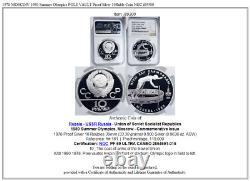 1978 MOSCOW 1980 Summer Olympics POLE VAULT Proof Silver 10Ruble Coin NGC i89300