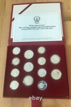 1979 / 1980 Russia Olympics Silver Coin Proof Set 5 and 10 Roubles