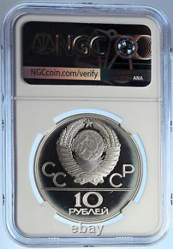 1979 MOSCOW 1980 Summer Olympics BOXING Proof Silver 10 Ruble Coin NGC i106765