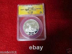 1979 USSR Proof 1980 Olympics Weight Lifting 5R Silver Coin ANACS PF-69 DCAM