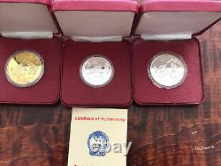 1980 CHINA YUAN SILVER PROOF SOCCER OLYMPICS IN MOSCOW RARE CHINESE Coin 3 each