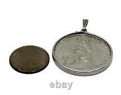 1980 Hungary Lake Olympics Ice Dance Silver 200 Forint Coin Pendant