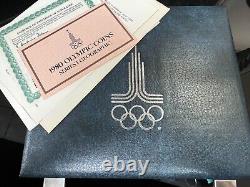 1980 MOSCOW OLYMPICS Series I Geographic Silver Coin Set (3.84 oz Pure Silver)