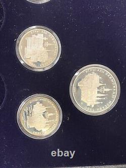 1980 MOSCOW OLYMPICS Series I Geographic Silver Coin Set (3.84 oz Pure Silver)