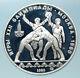 1980 Moscow Russia Olympics 1980 Russian Wrestling Silver 10 Rouble Coin I83861