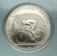 1980 Moscow Summer Olympics 1978 Vintage Cycling Silver 10 Roubles Coin I84727