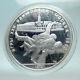 1980 Moscow Summer Olympics 1979 Judo Karate Proof Silver 10 Ruble Coin I82252