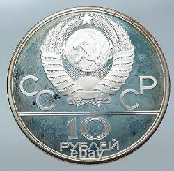 1980 MOSCOW Summer Olympics 1979 OLD REINDEER Proof Silver 10 Ruble Coin i86146