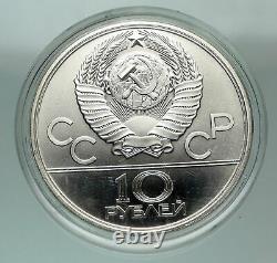 1980 MOSCOW Summer Olympics 1979 OLD REINDEER RACE Silver 10 Ruble Coin i84836