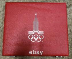 1980 Moscow Olympic 28 Silver Coin Proof Set With Box & C. O. A
