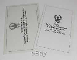 1980 Moscow Olympic 28 Silver Coin Proof Set with Box and COA 76370