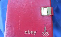 1980 Moscow Olympic 28 Silver Coin Proof Set with Box and COA E7617