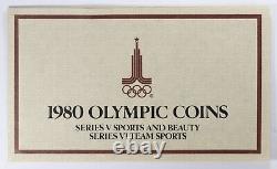 1980 Moscow Olympic Coins Set of 7 Series V Sports & Beauty Series VI Team Sport