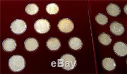 1980 Moscow Olympic Silver Coin Set 5 -10 Ruble Rouble 28 Coins Box COA