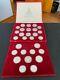 1980 Moscow Olympic Silver. 900 Coin Set. 28 Pieces Withcase