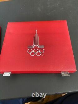 1980 Moscow Olympic silver. 900 coin set. 28 pieces withcase